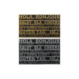 Drmtte DKD Home Decor Slvfarvet Gylden Gummi 2 enheder Urban (75 x 45 x 0,5 cm) #1