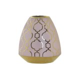 Vase DKD Home Decor Porceln Pink Gylden Orientalsk Chromsalt 16 x 16 x 18 cm #1