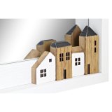 Vgspejl DKD Home Decor Hvid Huse Urban 36 x 4 x 60 cm #9