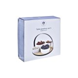 St til appetizere DKD Home Decor Hvid/Sort Metal Bambus Stentj Loft 5 Dele 20 x 20 x 14 cm #10
