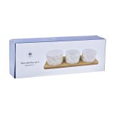 St til appetizere DKD Home Decor Bambus Stentj Ark 3 Dele 4 Dele 28 x 9,7 x 1,5 cm #10