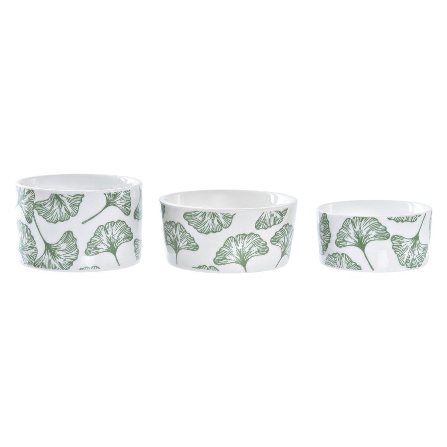 St til appetizere DKD Home Decor Bambus Stentj Ark Tropisk 4 Dele 18 x 18 x 1 cm #7