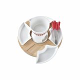 Fondue DKD Home Decor Rd 26,5 x 26,5 x 1,5 cm (10 pcs) #7