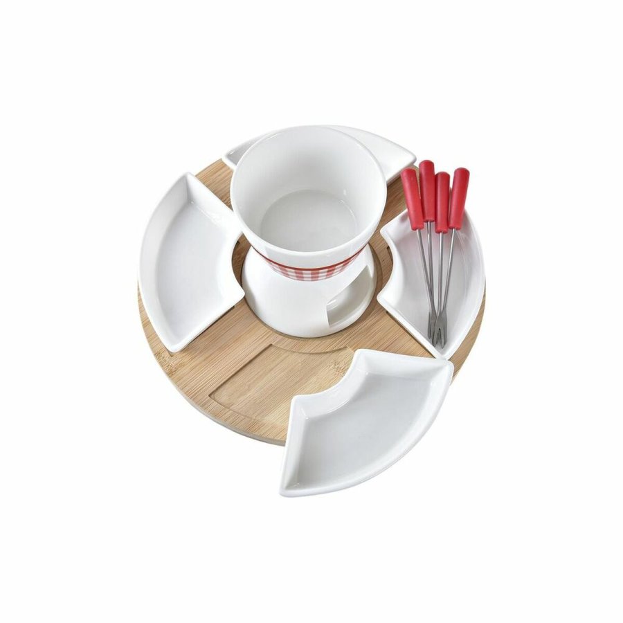 Fondue DKD Home Decor Rd 26,5 x 26,5 x 1,5 cm (10 pcs) #7