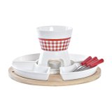 Fondue DKD Home Decor Rd 26,5 x 26,5 x 1,5 cm (10 pcs) #1