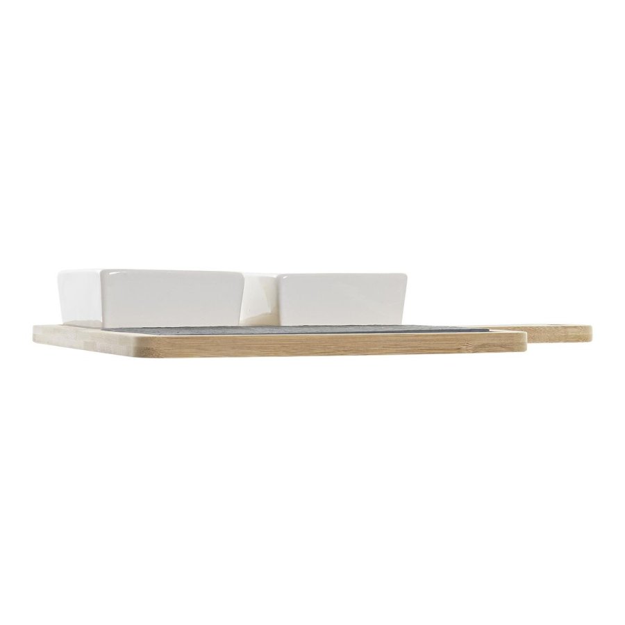 St til appetizere DKD Home Decor Tapas Bambus Stentj Brt 3 Dele 31 x 20 x 5 cm #7