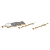 Sushi-st DKD Home Decor Bambus Brt Natur Orientalsk 28 x 9 x 2 cm (3 Dele) (6 Dele) #1