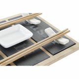 Sushi-st DKD Home Decor Bambus Brt Sort Natur Orientalsk 25 x 19 x 3 cm #10