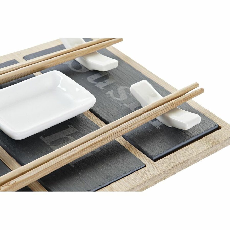 Sushi-st DKD Home Decor Bambus Brt Sort Natur Orientalsk 25 x 19 x 3 cm #10