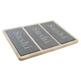 Sushi-st DKD Home Decor Bambus Brt Sort Natur Orientalsk 25 x 19 x 3 cm #4