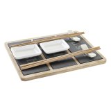 Sushi-st DKD Home Decor Bambus Brt Sort Natur Orientalsk 25 x 19 x 3 cm #1