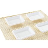 Sushi-st DKD Home Decor Metal Bambus Hvid Natur Orientalsk 30 x 40 cm 28 x 22 x 2,5 cm (9 Dele) #4