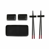 Sushi-st DKD Home Decor Sort Bambus Stentj (31,3 x 19,3 x 2,7 cm) #1