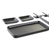 Sushi-st DKD Home Decor Sort Bambus Stentj (31,3 x 19,3 x 2,7 cm) #4