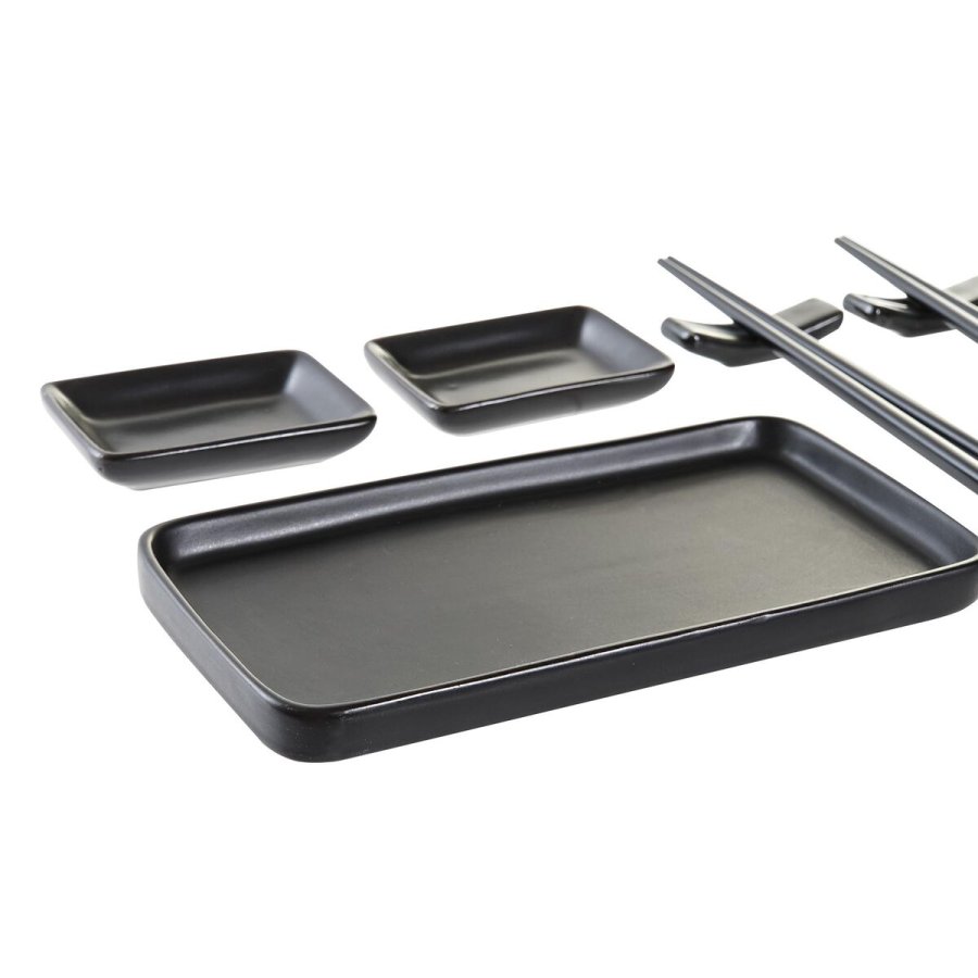 Sushi-st DKD Home Decor Sort Bambus Stentj (31,3 x 19,3 x 2,7 cm) #4