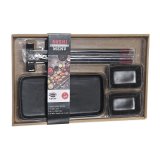 Sushi-st DKD Home Decor Sort Bambus Stentj (31,3 x 19,3 x 2,7 cm) #10