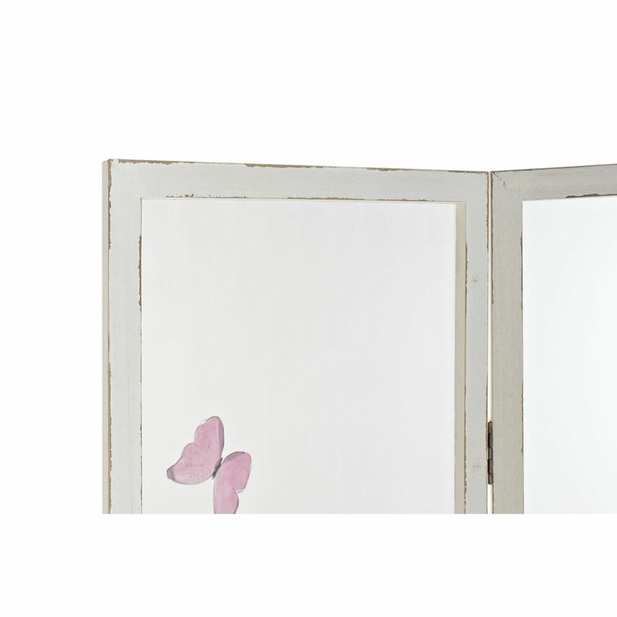 Sammenfoldelig skrm DKD Home Decor Tropisk Gennemsigtig Tr MDF 150 x 2 x 180 cm #2