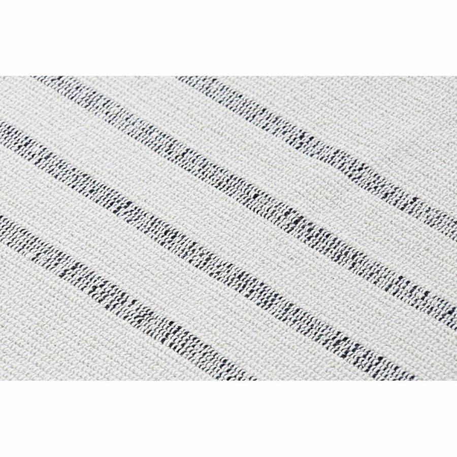 Tppe DKD Home Decor 120 x 180 x 0,75 cm Gr Polyester Hvid Frynse Boho (2 enheder) #17