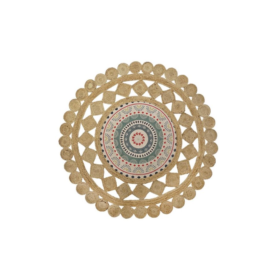 Tppe DKD Home Decor Brun Multifarvet (120 x 120 x 0,75 cm) #1
