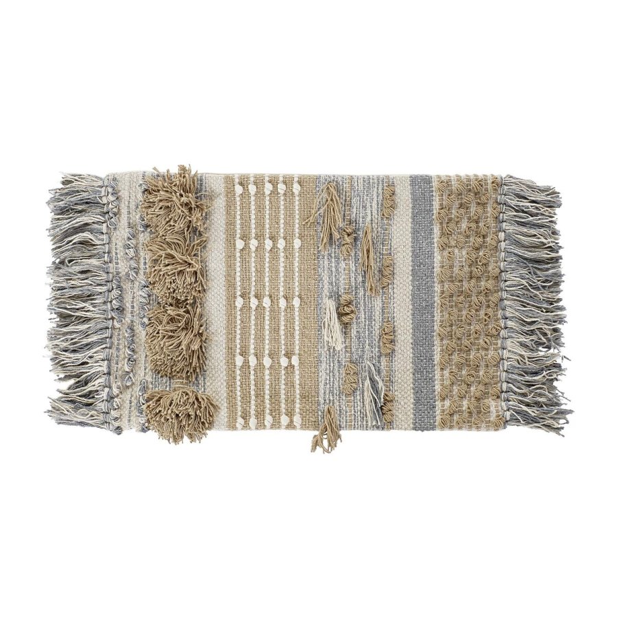 Pudebetrk DKD Home Decor Multifarvet Frynse Boho (50 x 3 x 30 cm) #1