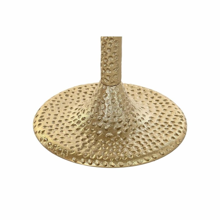 Lille serveringsbord DKD Home Decor Hvid Gylden 40 x 40 x 61 cm #3