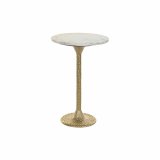 Lille serveringsbord DKD Home Decor Hvid Gylden 40 x 40 x 61 cm #1