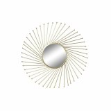 Vgspejl DKD Home Decor Gylden 84 x 2,5 x 84 cm #1