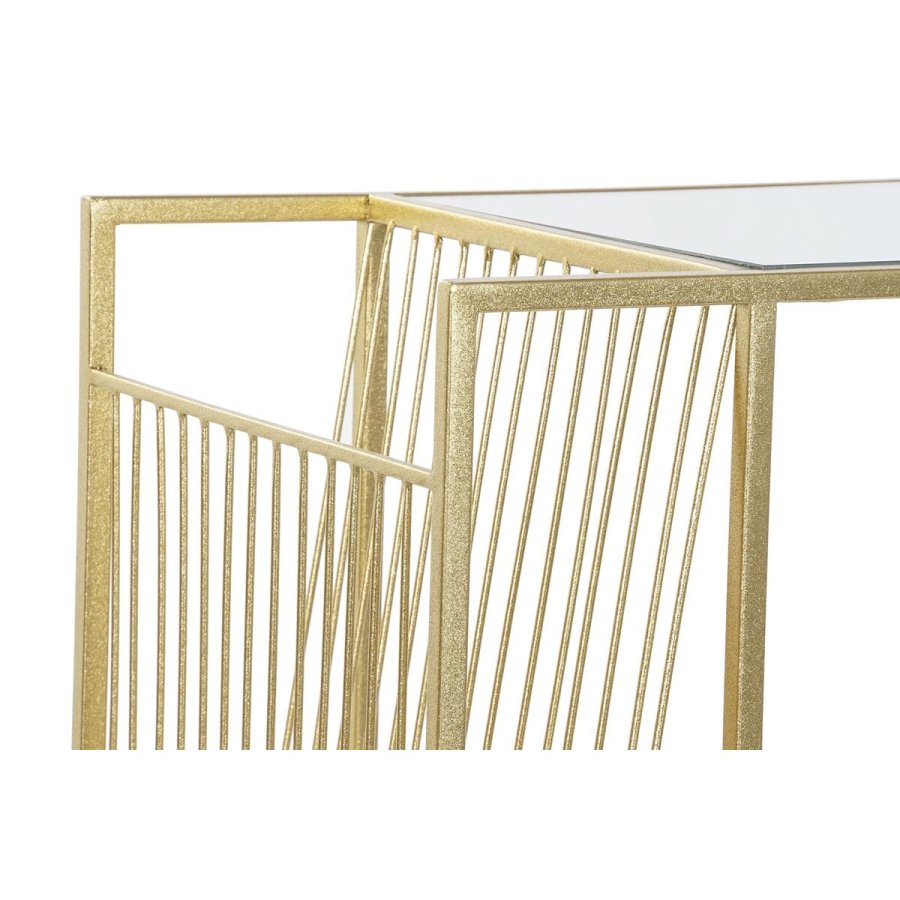 Tidsskriftholder DKD Home Decor Gylden Metal Spejl 48 x 35 x 71 cm #2