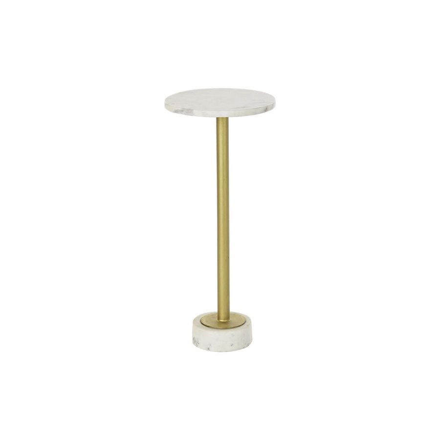 Sofabord DKD Home Decor Gylden Metal Marmor 27 x 27 x 62 cm #1