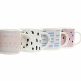 Krus DKD Home Decor Sort Bl Pink Hvid Stentj (310 ml) (4 enheder) #4