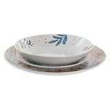 Madlavningsst DKD Home Decor Multifarvet Porceln Cvetlice Urban 27 x 27 x 3 cm 18 Dele (18 pcs) #10