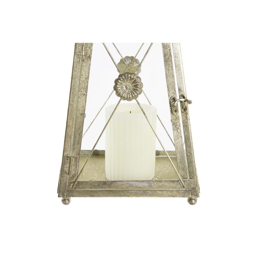 Lanterna DKD Home Decor Krystal Gylden Metal (18 x 18 x 36 cm) #3