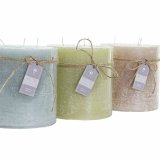 Stearinlys DKD Home Decor Vanilje Voks Basis (12 x 12 x 12 cm) (3 enheder) #2