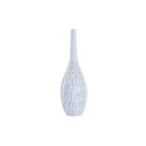 Vase DKD Home Decor Hvid Harpiks Moderne (19 x 19 x 60 cm) #1