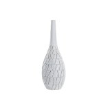 Vase DKD Home Decor Hvid Harpiks Moderne (18 x 18 x 50 cm) #1