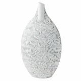 Vase DKD Home Decor Hvid Harpiks Moderne 32 x 13 x 57 cm #1