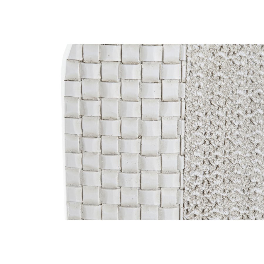 Vase DKD Home Decor 25 x 10 x 51 cm Hvid Harpiks Moderne #3