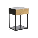 Natbord DKD Home Decor Gylden 35 x 40 x 55 cm Sort Metal Tr #1