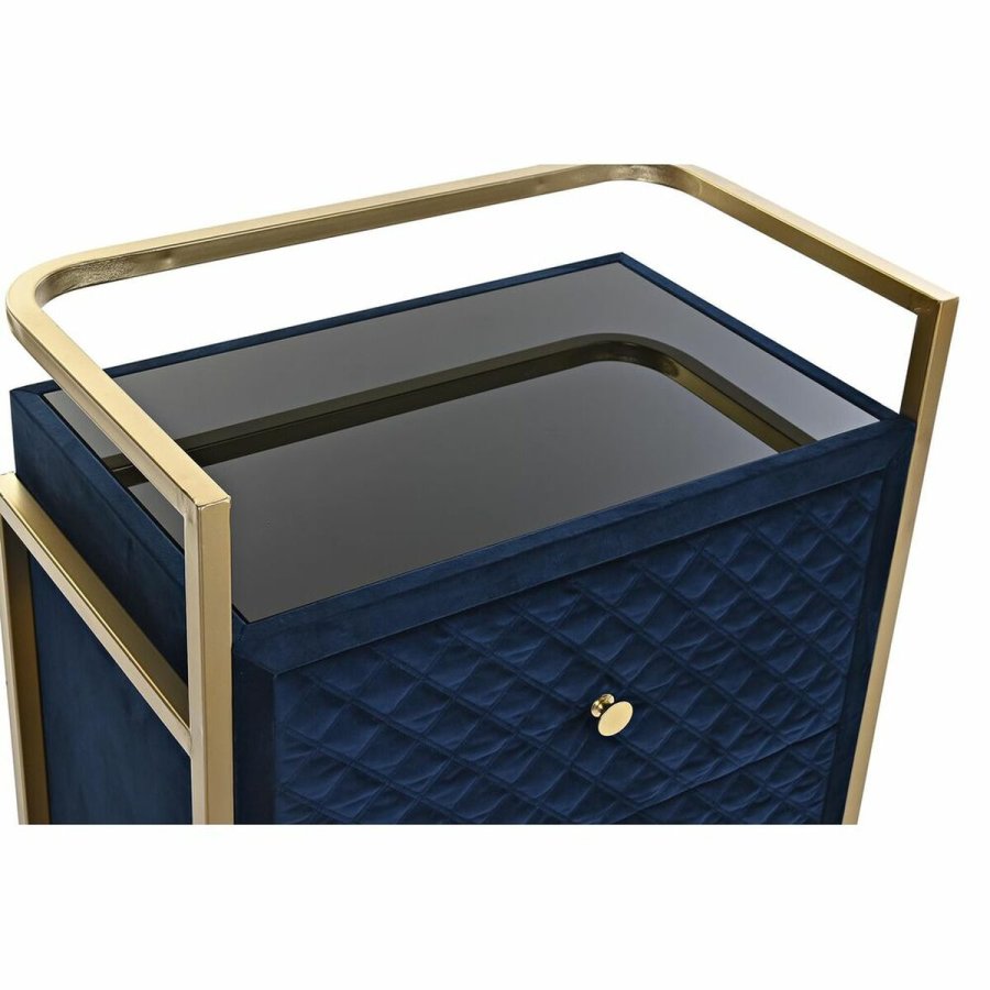 Natbord DKD Home Decor 60 x 35 x 74 cm Krystal Bl Gylden #5