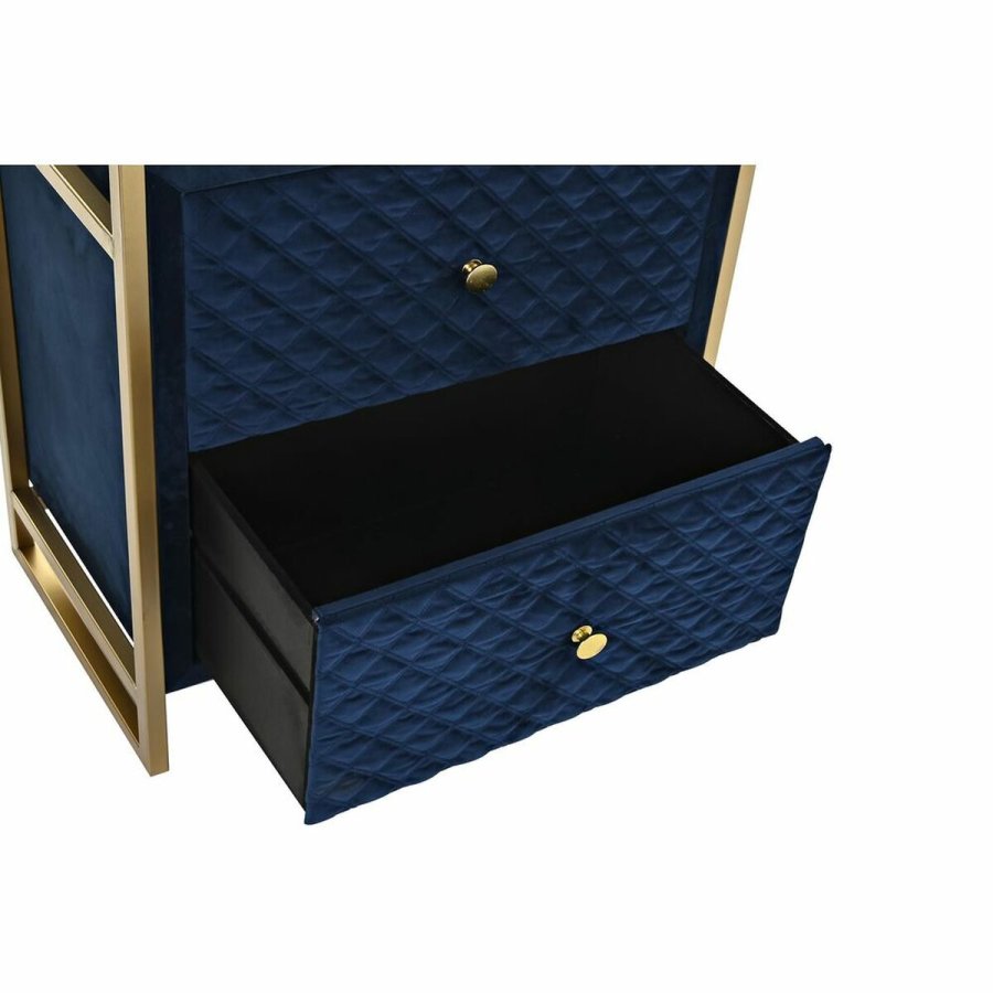 Natbord DKD Home Decor 60 x 35 x 74 cm Krystal Bl Gylden #13
