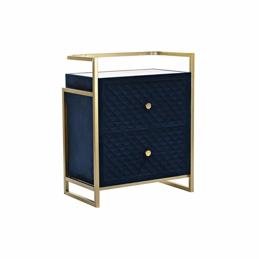 Natbord DKD Home Decor 60 x 35 x 74 cm Krystal Bl Gylden #17
