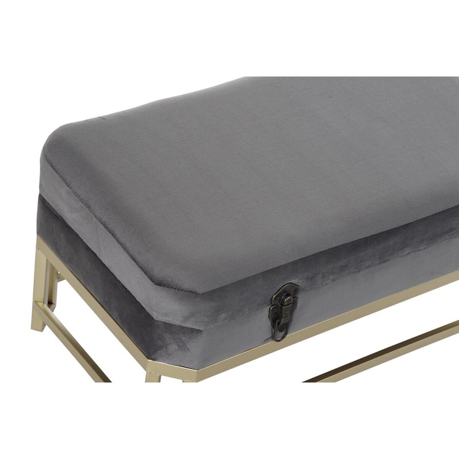 Stol DKD Home Decor   Gr Gylden Metal Fljl (80 x 40 x 47 cm) #9