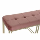 Stol DKD Home Decor   Pink Metal Fljl (120 x 40 x 46 cm) #5