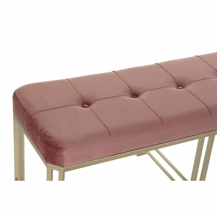Stol DKD Home Decor   Pink Metal Fljl (120 x 40 x 46 cm) #5