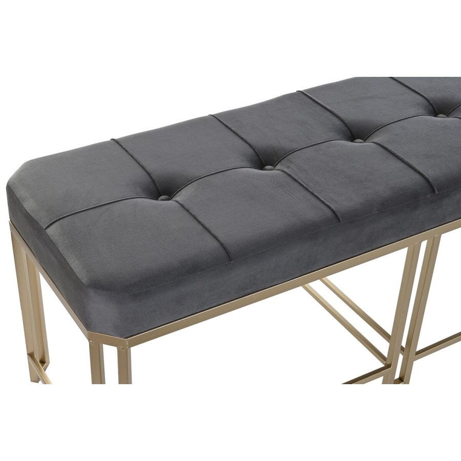 Stol DKD Home Decor   Gr Metal Fljl (120 x 40 x 47 cm) #5