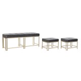 Stol DKD Home Decor   Gr Metal Fljl (120 x 40 x 47 cm) #1