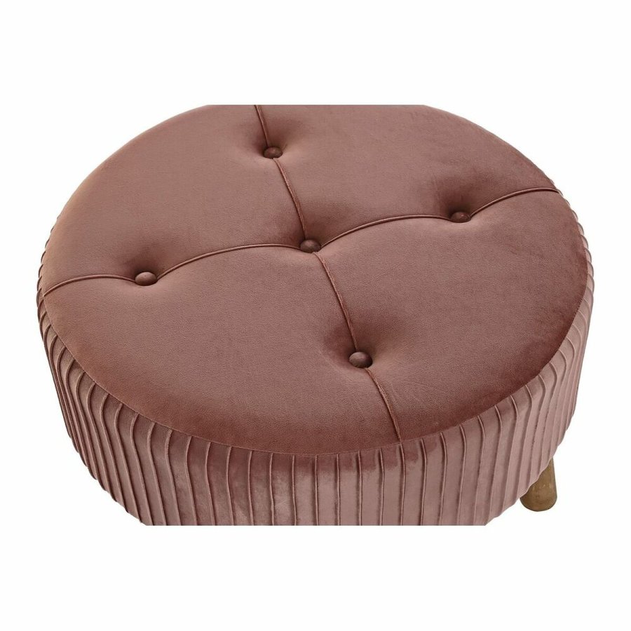 Fodsttte DKD Home Decor Natur Tr Fljl Lyserd (61 x 61 x 38 cm) #3