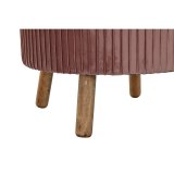 Fodsttte DKD Home Decor Natur Tr Fljl Lyserd (61 x 61 x 38 cm) #4