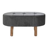 Stol DKD Home Decor   Gr Natur Mrkegr Tr 80 x 46 x 38 cm #9
