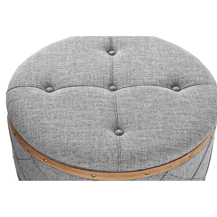 Stol DKD Home Decor   Natur Tr Polyester Lysegr (80 x 80 x 43 cm) #5